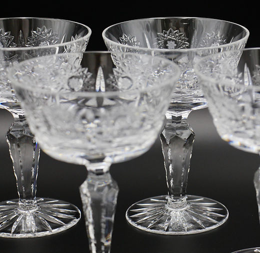 lead crystal champagne glasses