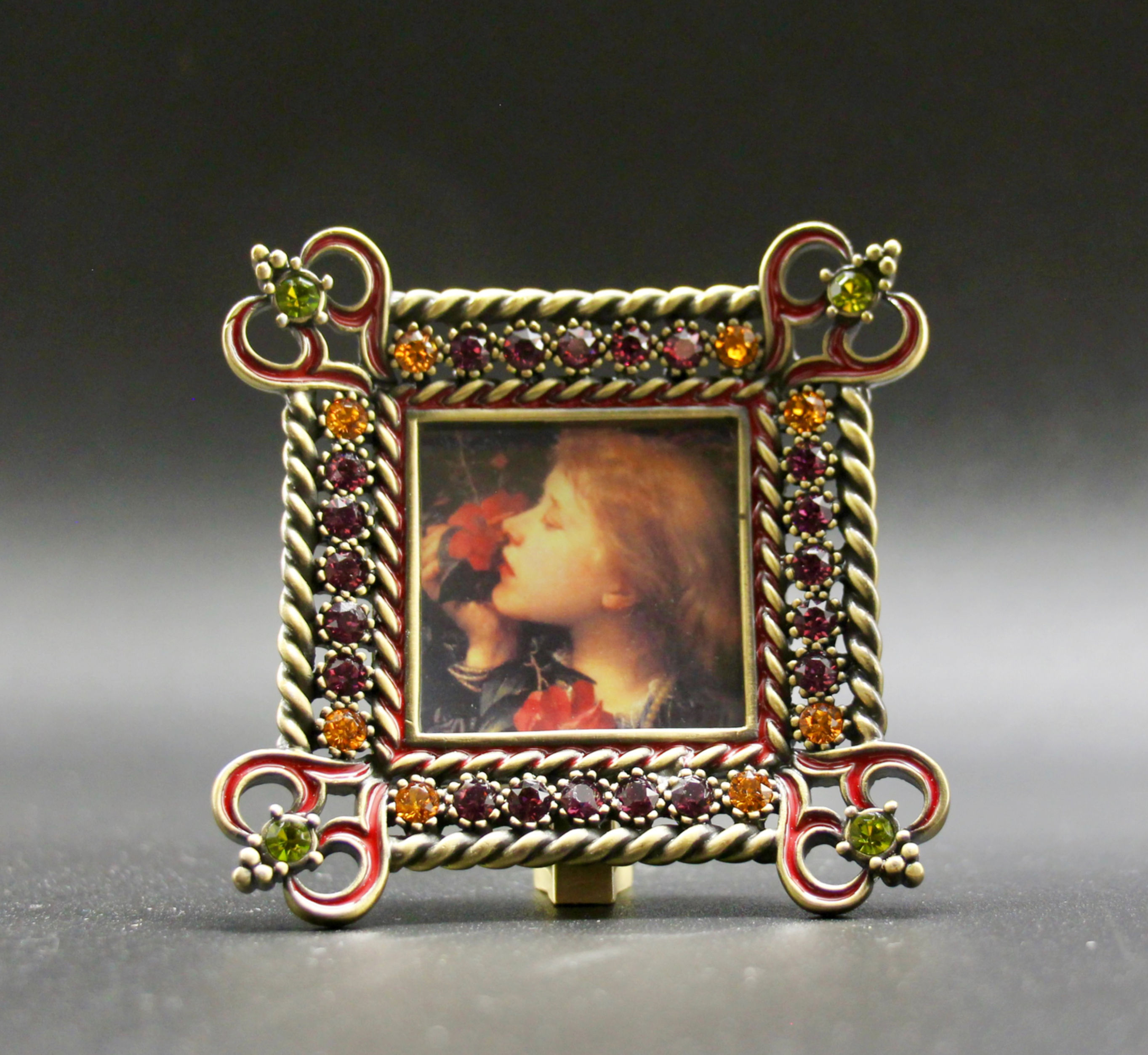 JAY STRONGWATER New York 2015 Miniature Photo Frame with Swarovski Crystals