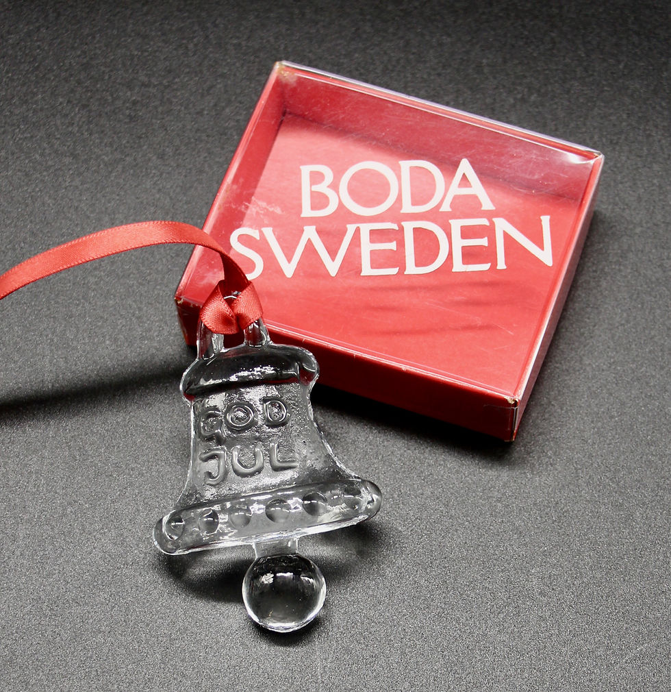 Thumbnail: Vintage Bertil Vallien for BODA Sweden Handmade "Bell" Christmas Ornament #97691