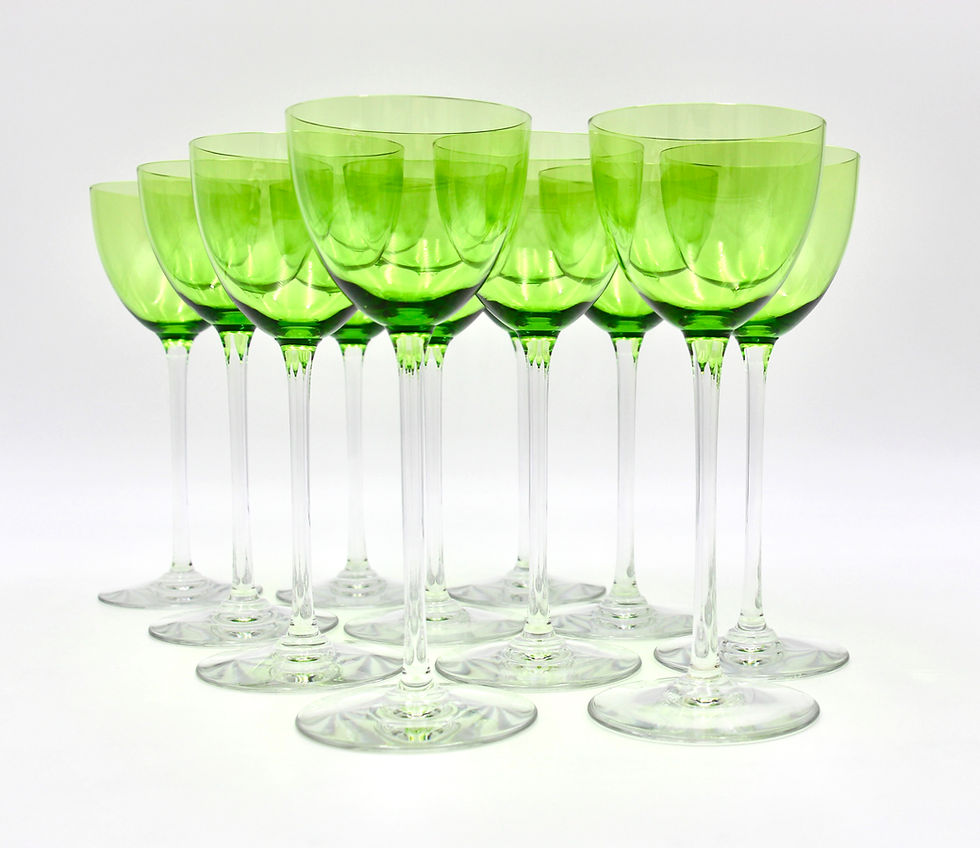 Thumbnail: 5 Vintage French BACCARAT "Perfection" Rhine Wine Glasses - Price per Glass