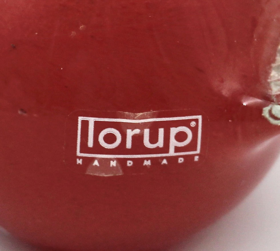 Thumbnail: Vintage Handblown LORUP Estonia Art Glass Bird Figurine