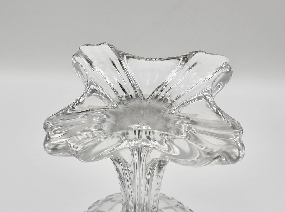 Thumbnail: Vintage Cut Crystal Footed Centrepiece - 26cm