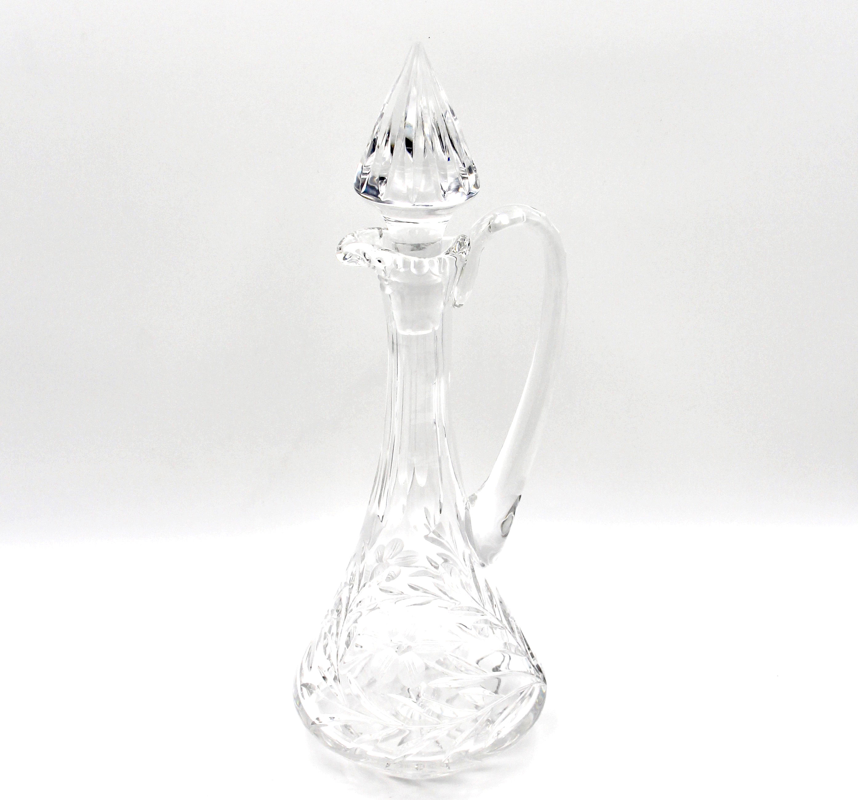 Tall Vintage Crystal Decanter with Stopper - 40cm