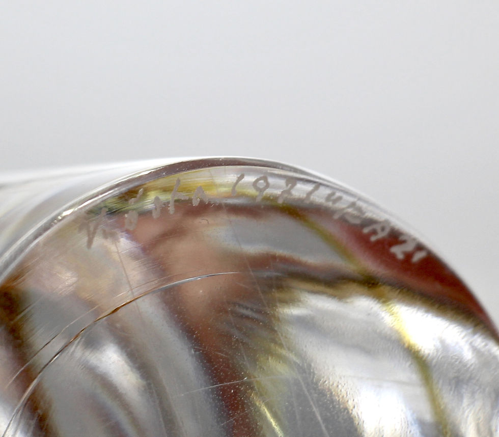 Thumbnail: Vintage KOSTA BODA 'Father' Sculpture by Ann and Goran Warff 1971 - 16cm