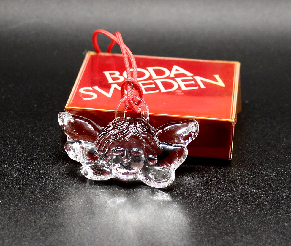 Thumbnail: Vintage BODA Sweden Handmade "Angel" Christmas Ornament by Bertil Vallien #97857