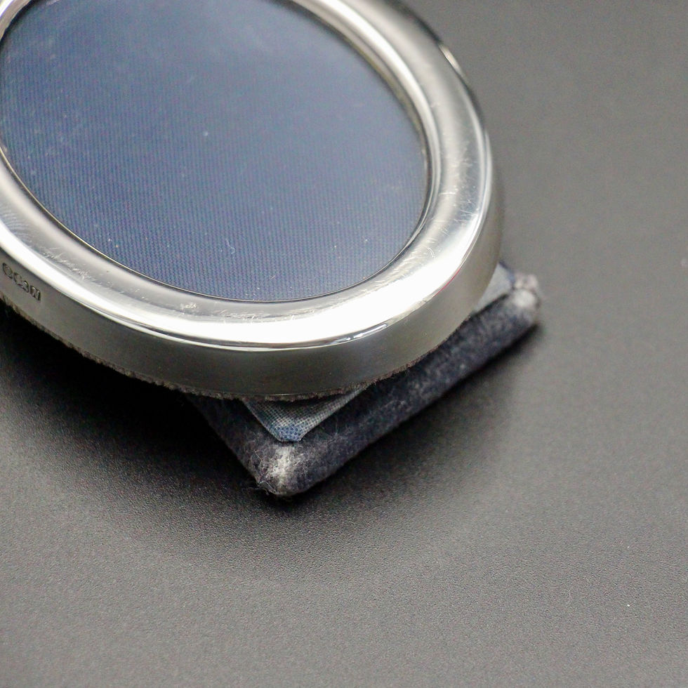 Thumbnail: Pair of Small Vintage Hallmarked Sterling Silver Photo Frames