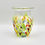 Thumbnail: Handblown Clear Art Glass Vase with a Mottled Confetti Pattern