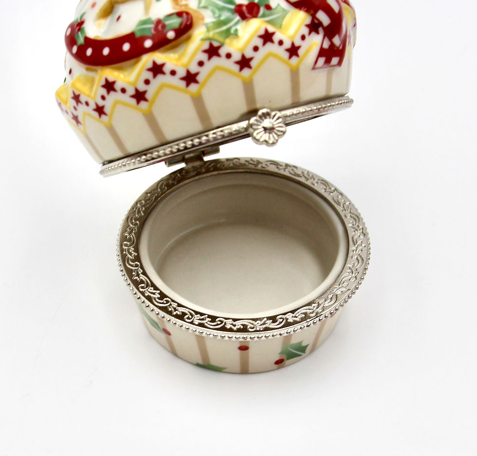 Thumbnail: VILLEROY & BOCH 'Winter Bakery' Xmas Cupcake Trinket Box #6870