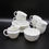 Thumbnail: Vintage ROYAL CROWN DERBY Surrey White Tea Setting for 6 circa 1940 Reg #839892