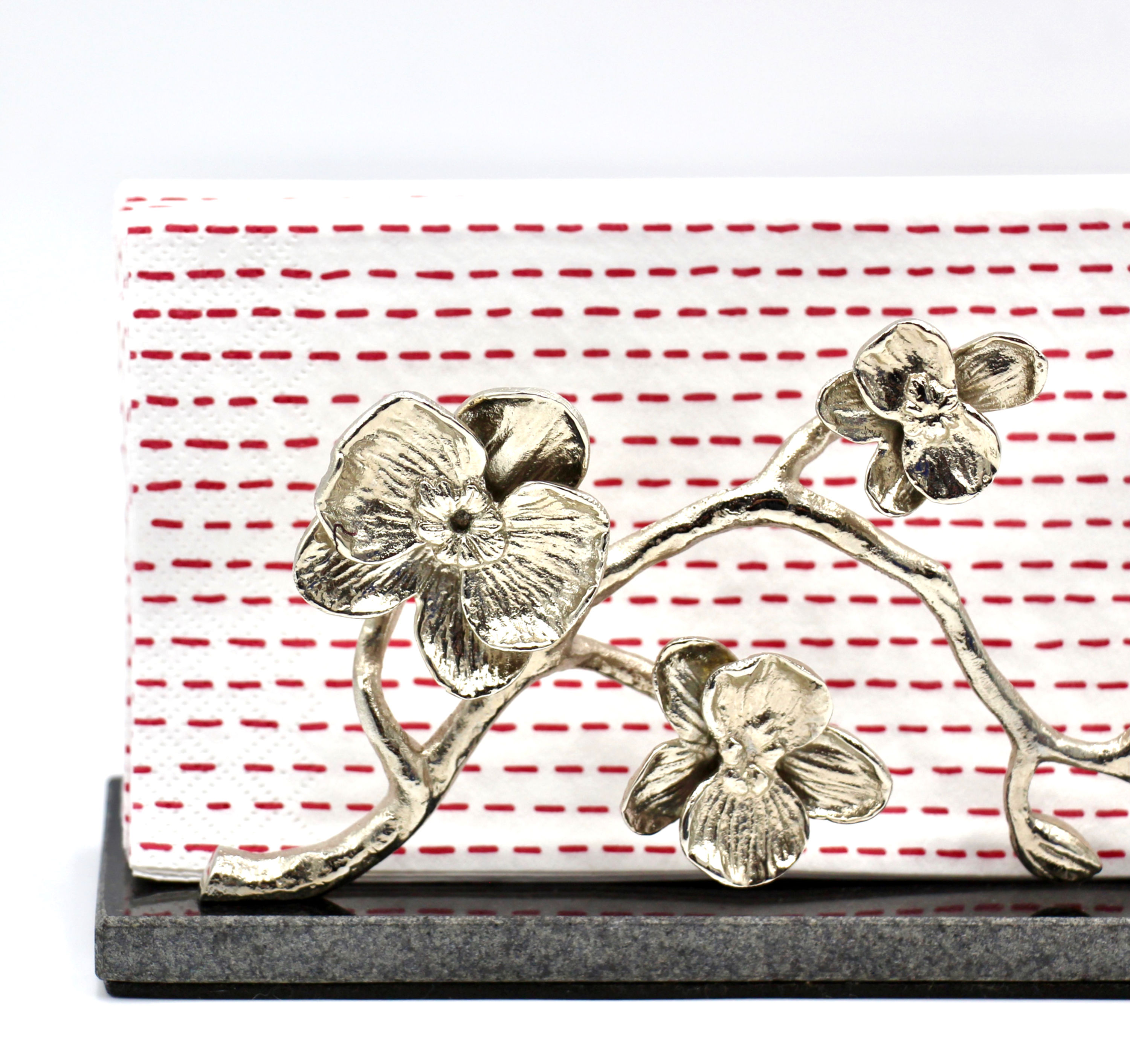 Handcrafted MICHAEL ARAM 'Orchid Collection' Napkin Holder