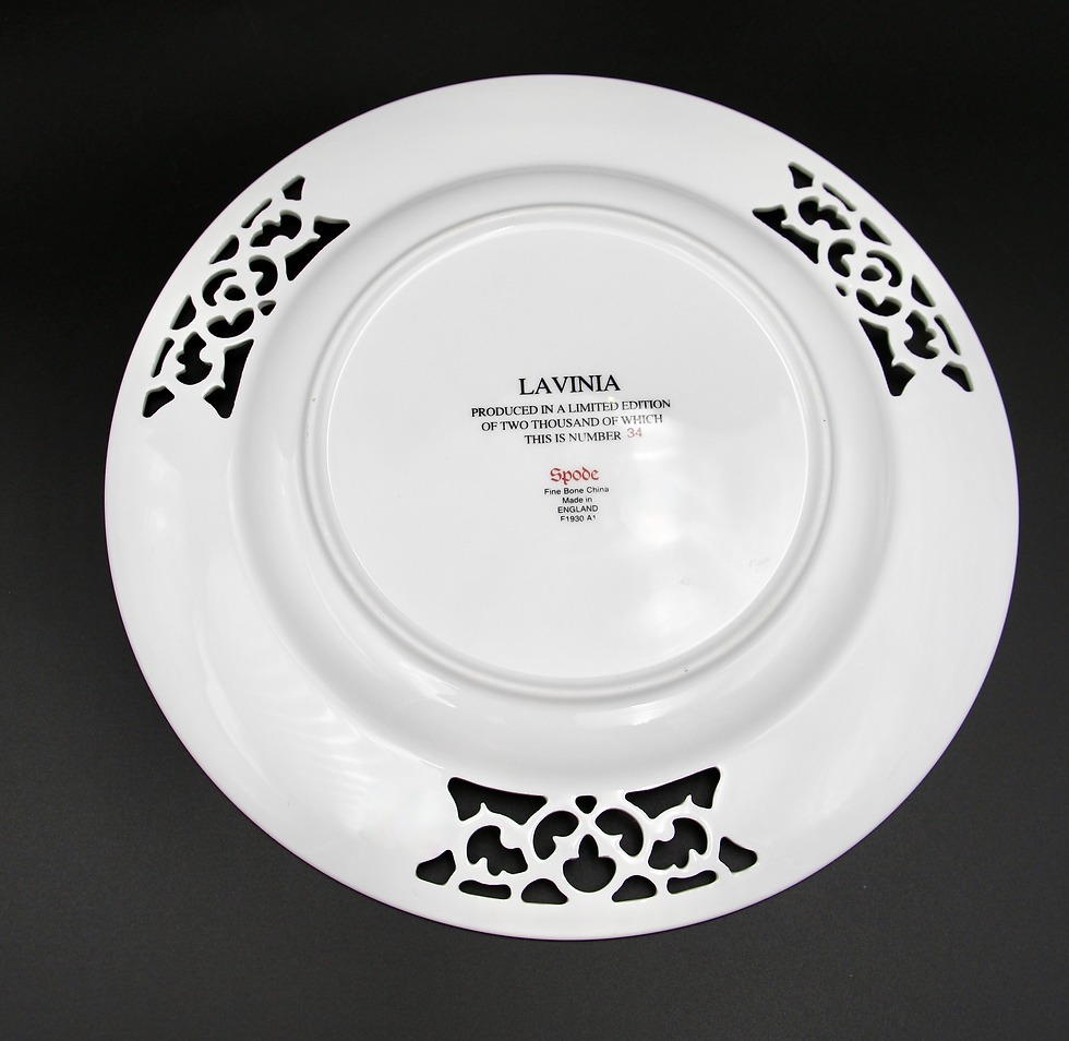 Thumbnail: Vintage SPODE Limited Edition Plate with Gilt Highlights