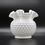 Thumbnail: Vintage FENTON Milk Glass Hobnail Ruffled Vase - 13cm