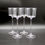 Thumbnail: Set of 4 Rare VILLEROY & BOCH 'Lilian' Crystal Claret Glasses