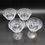 Thumbnail: 4 Vintage Hungarian HARBRO Hand Cut Lead Crystal Champagne Glasses