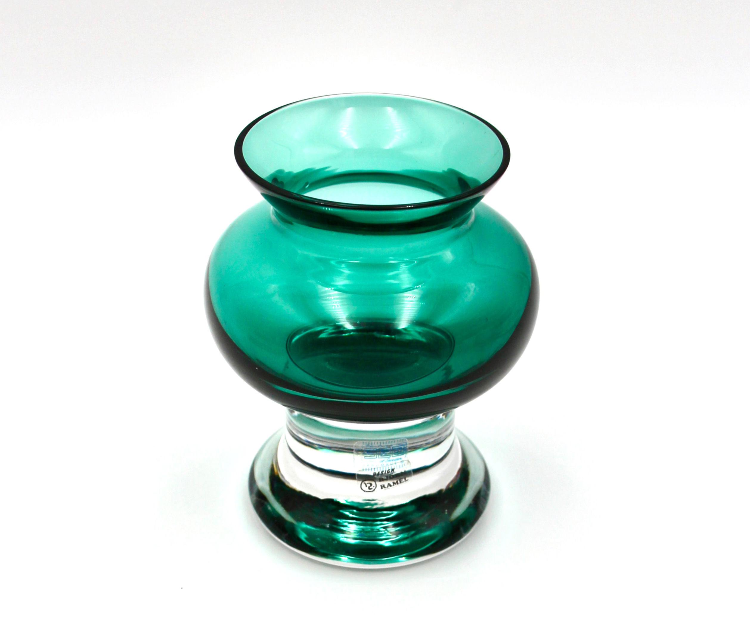 Vintage Bjorn Ramel SEA Glasbruk Kosta Sweden Tealight Holder or Small Posy Vase