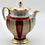 Thumbnail: Rare Vintage FURSTENBERG "Grecque" Red and Gold Porcelain Teapot #02172