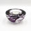 Thumbnail: KOSTA BODA Sweden 'Atoll' Art Glass Votive Tealight Holder - Purple Swirl