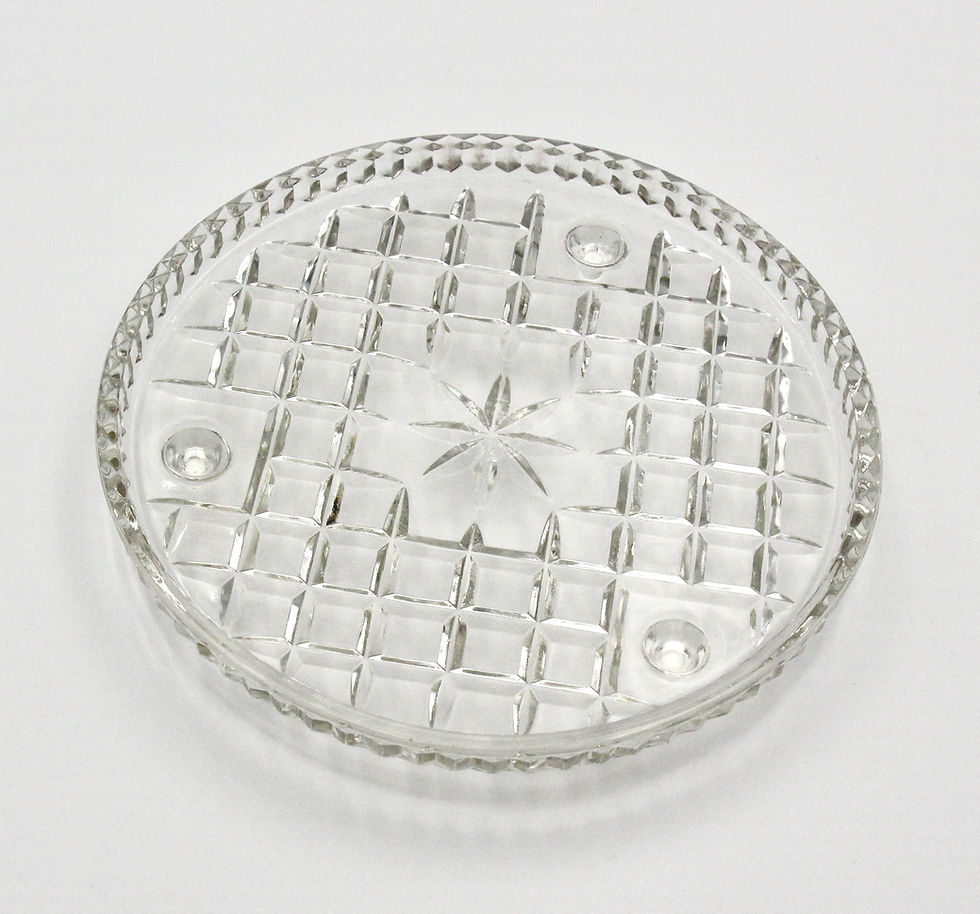 Thumbnail: Vintage Glass Footed Cake Plate