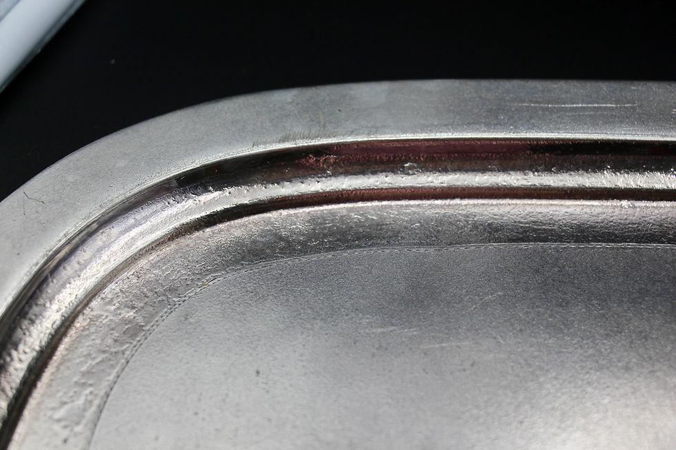 Thumbnail: Antique REED & BARTON Twin Handled Silver Plate Butler's Serving Tray c.1870