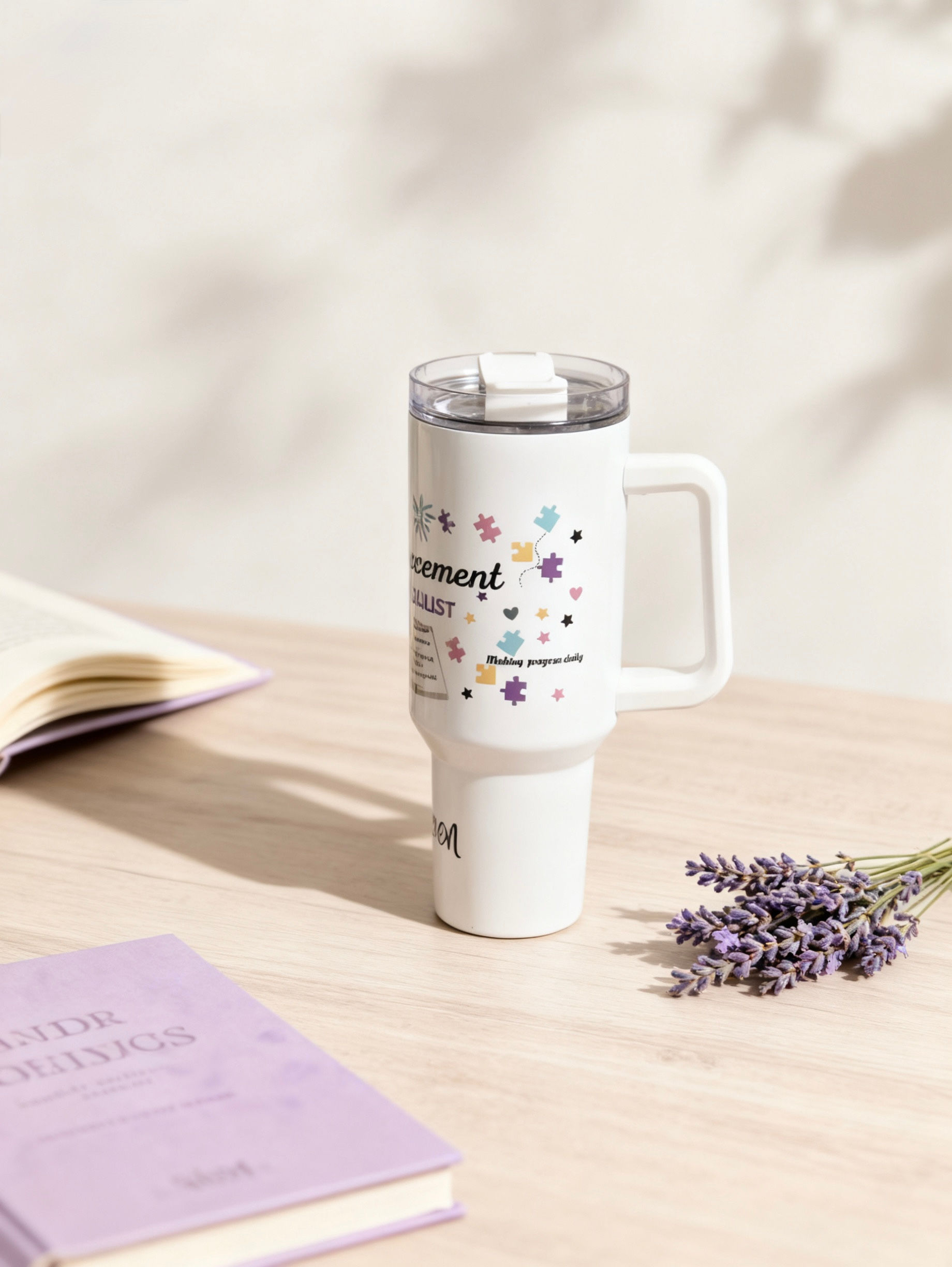 Arise & Bloom ABA, RBT White 40 oz Reinforcement Special Funny Tumbler