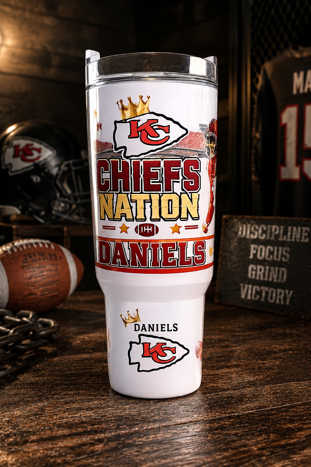 Arise & Bloom Kansas City Chiefs 40 oz White Tumbler