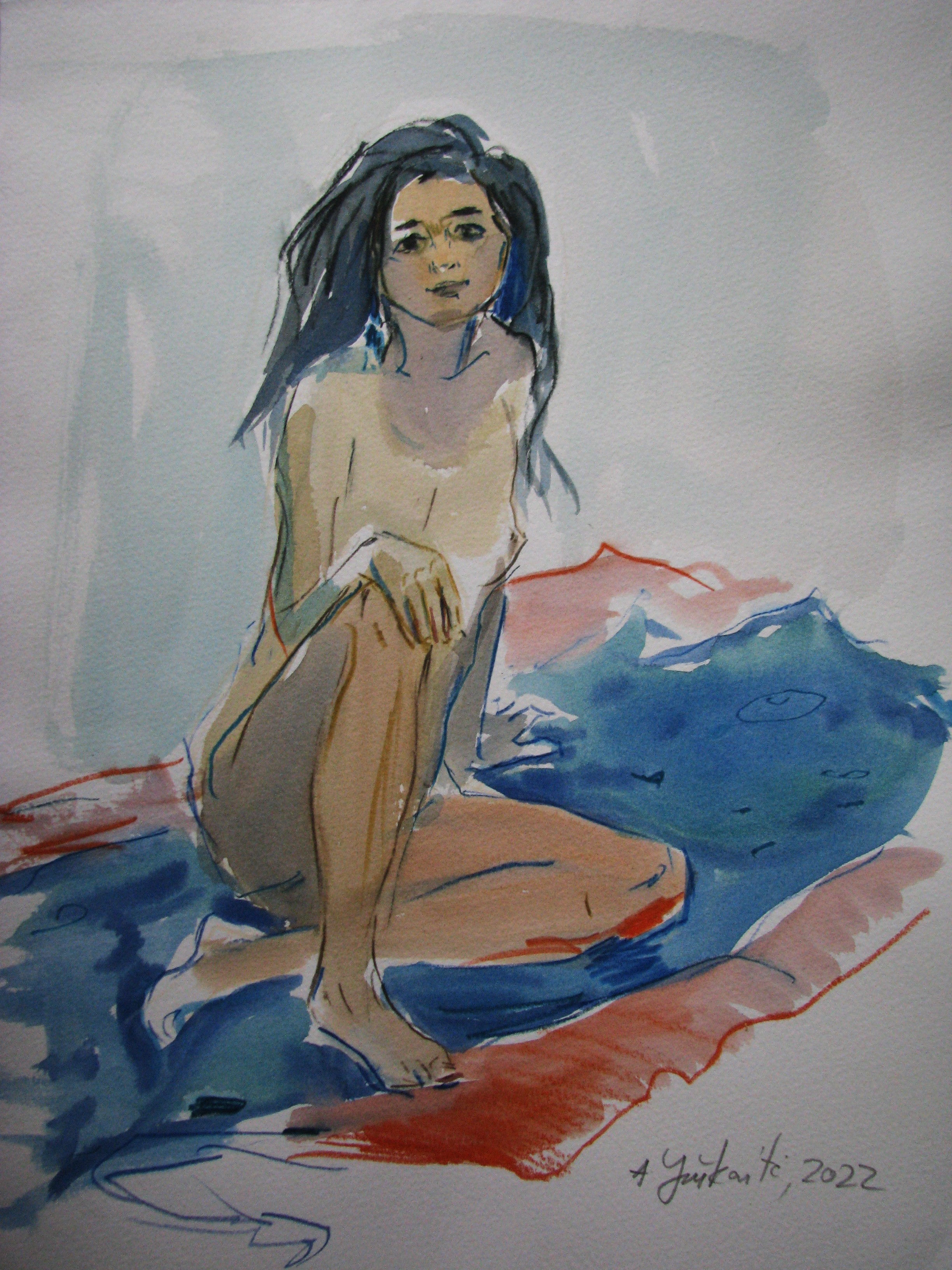 Agne Juškaitė. Sketch of woman