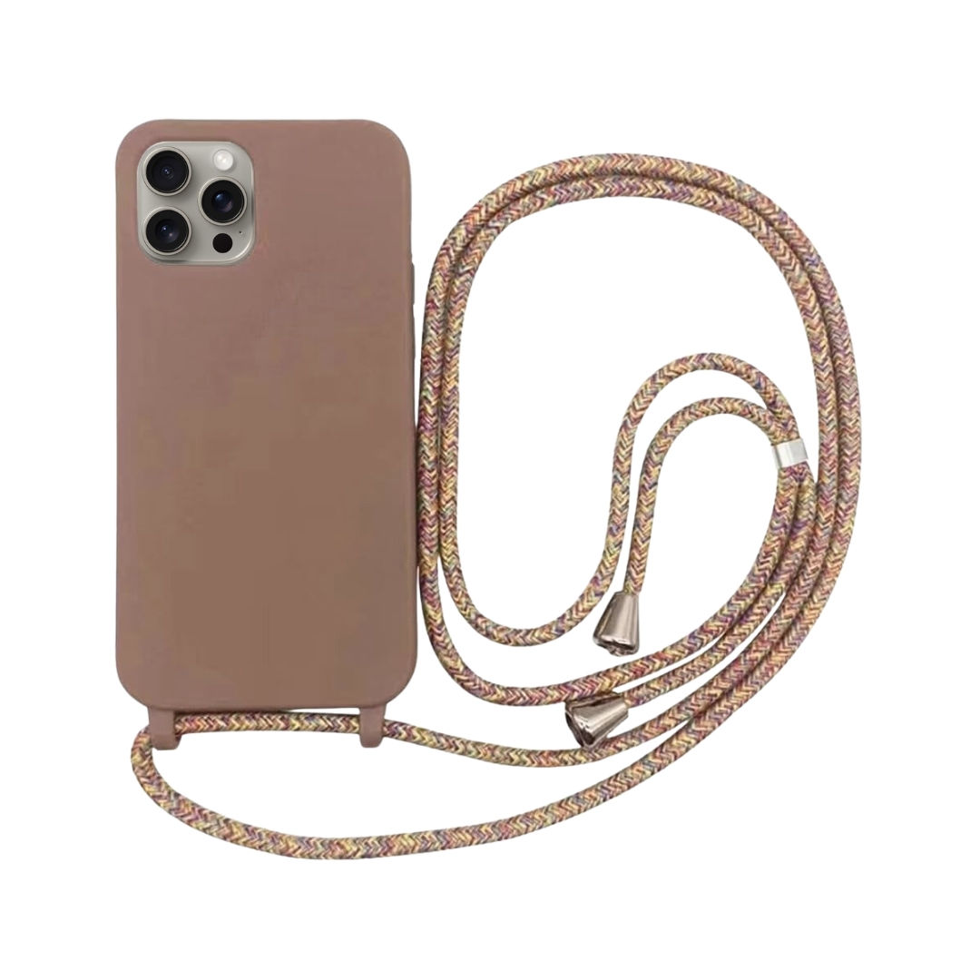 Capa com Alça para iPhone - Marrom Modelo do iPhone:17 Pro