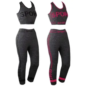 Conjunto Top e Legging p/ Academia Tamanho Unico Cores Sortidas