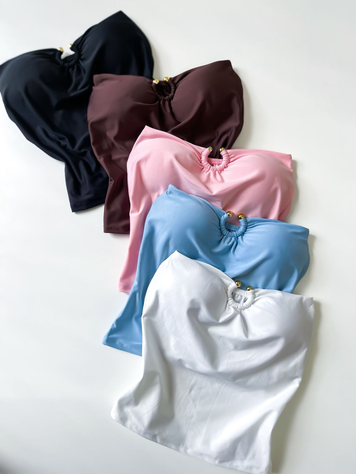 Cropped em Suplex sem Alça com Argola Paula Ref. 1868