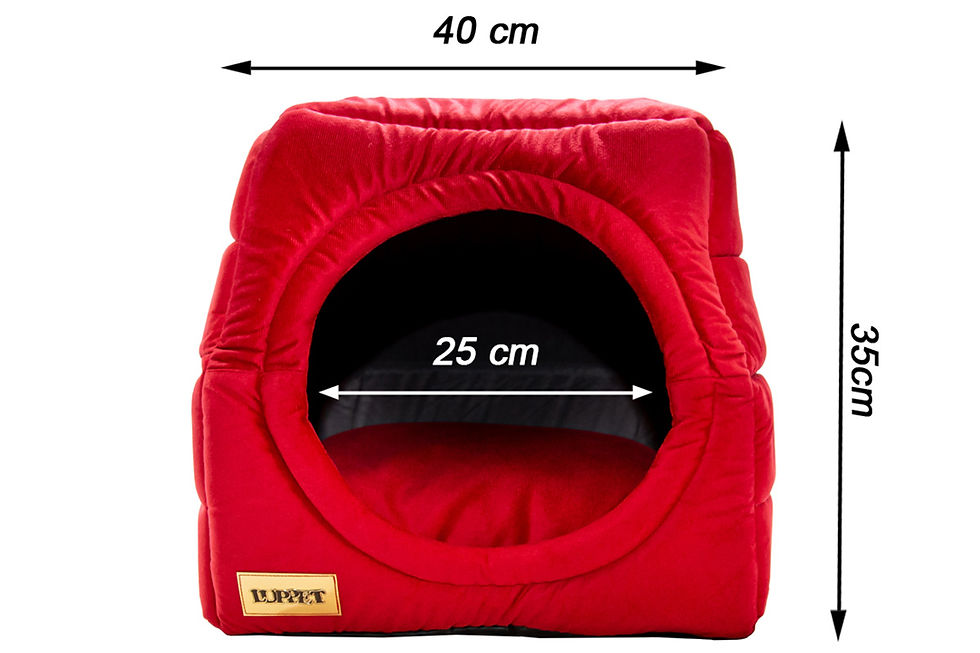 Miniatura: Cama Iglu e Toca Para Cachorro Luppet Vermelho Super Luxo Tamanho:M