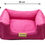 Miniatura: Cama Quadrada para Cachorro ou Gato Luppet Luxo Rosa Poa Tamanho:G