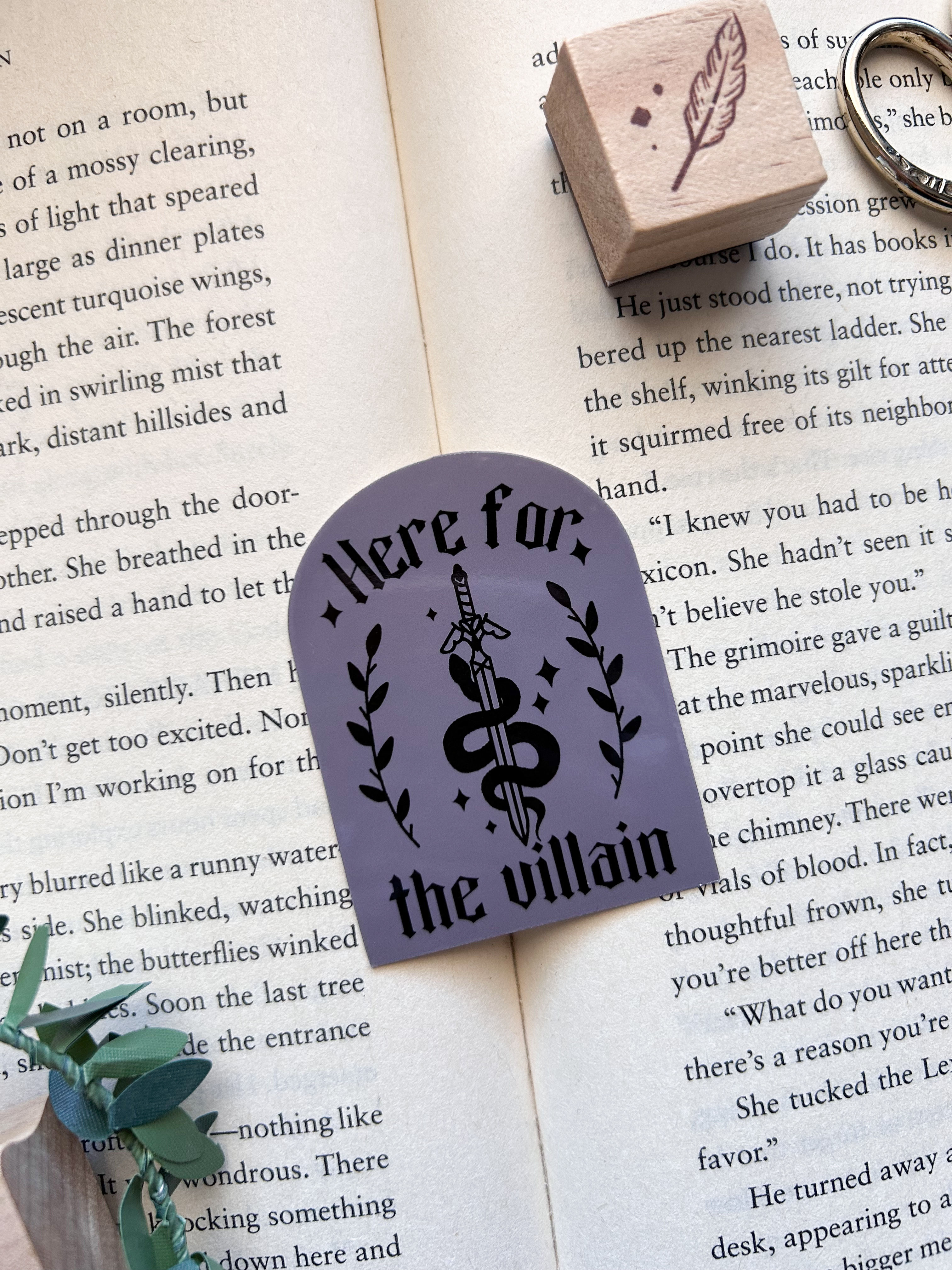 Here For The Villain-Die Cut Sticker