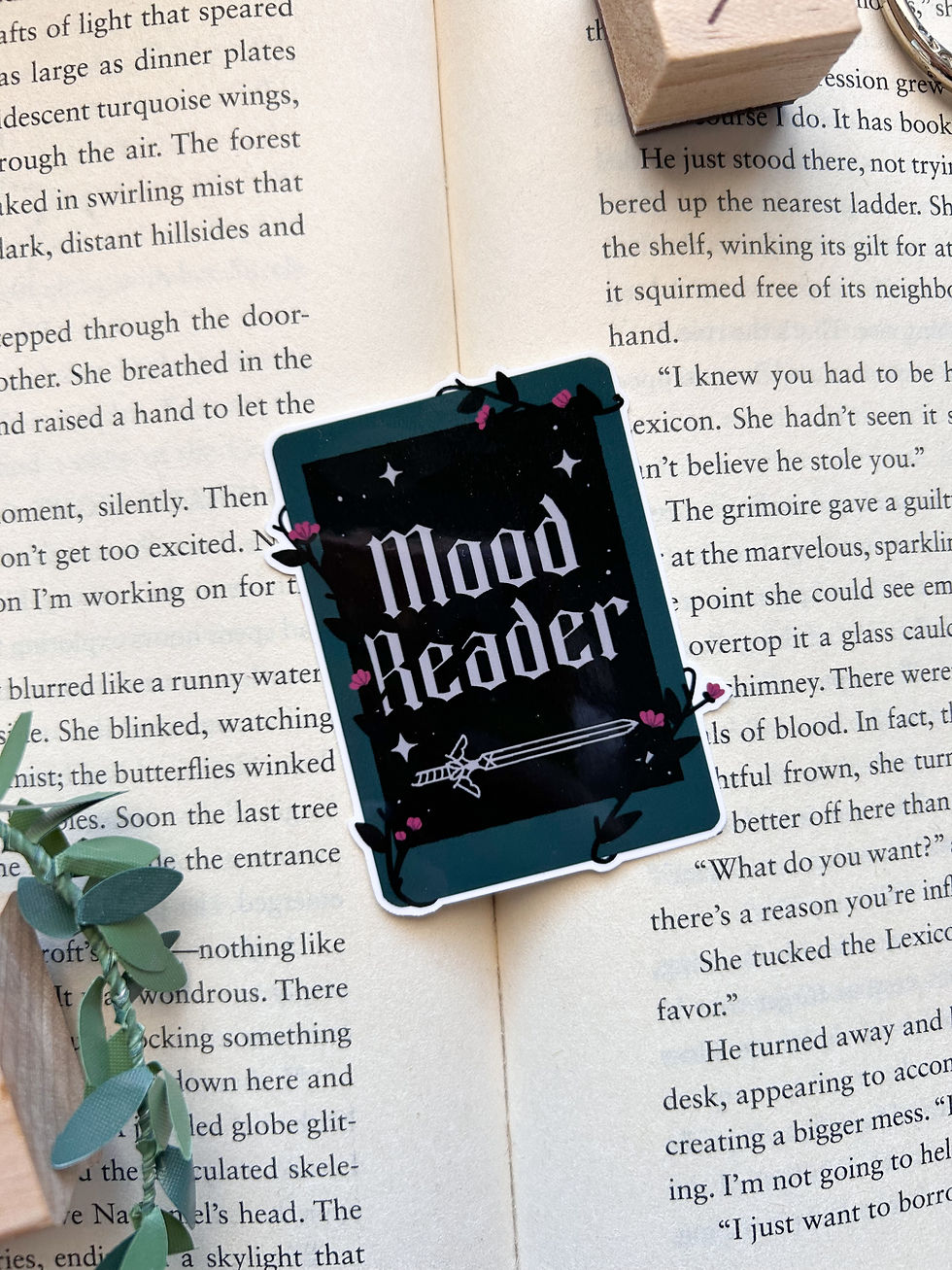 Mood Reader Ereader-Die Cut Sticker