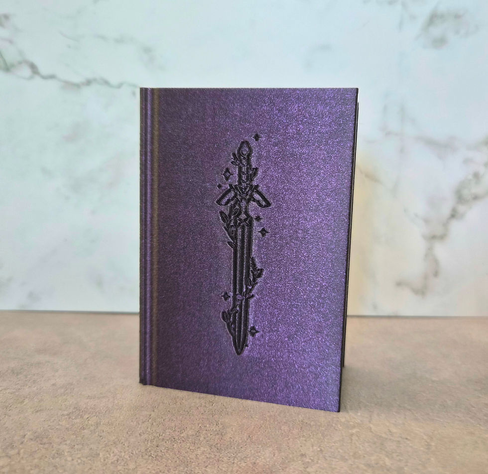 Thumbnail: 3D Printed Bookmark Holder-Violence Purple