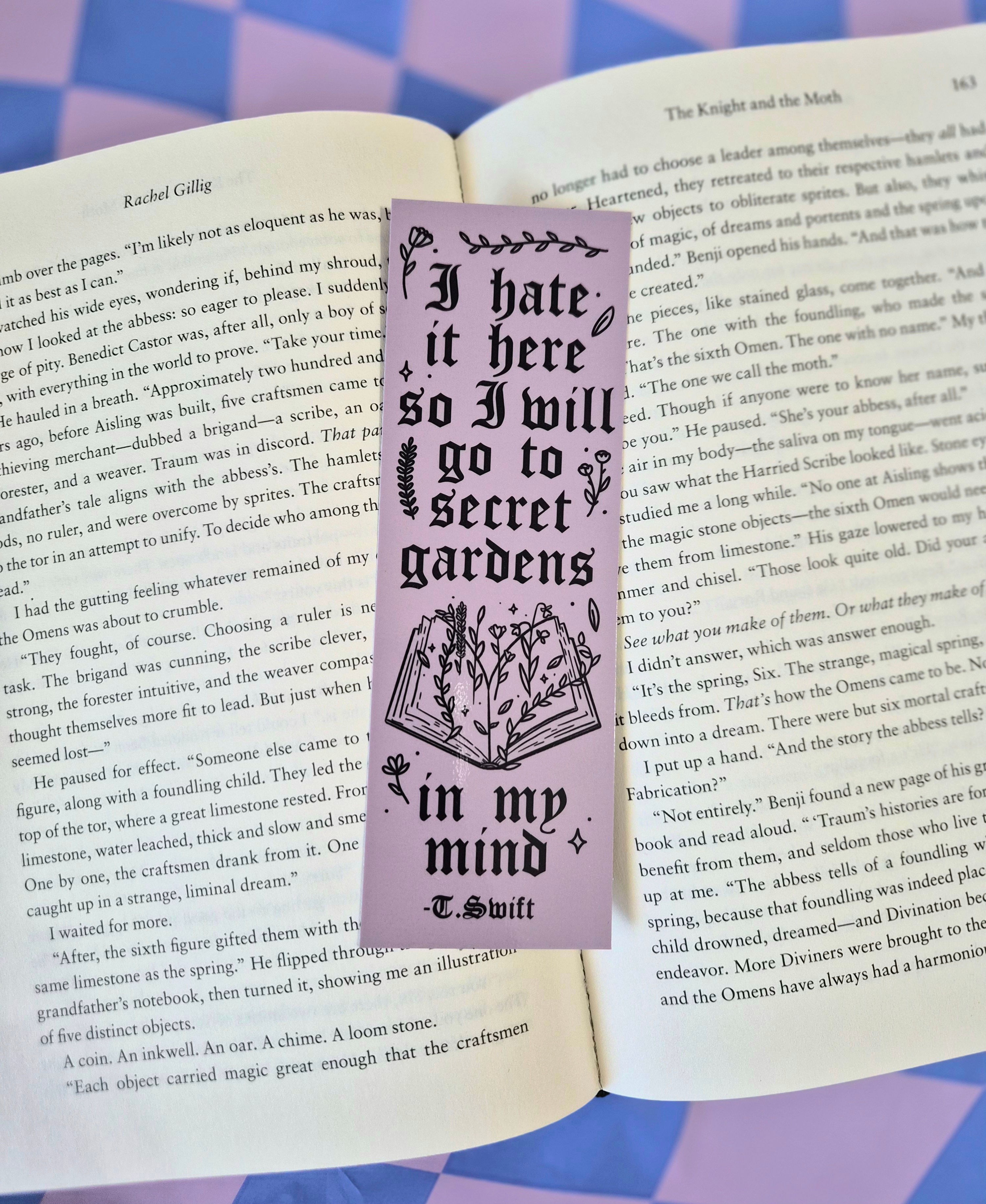 Secret Gardens Bookmark