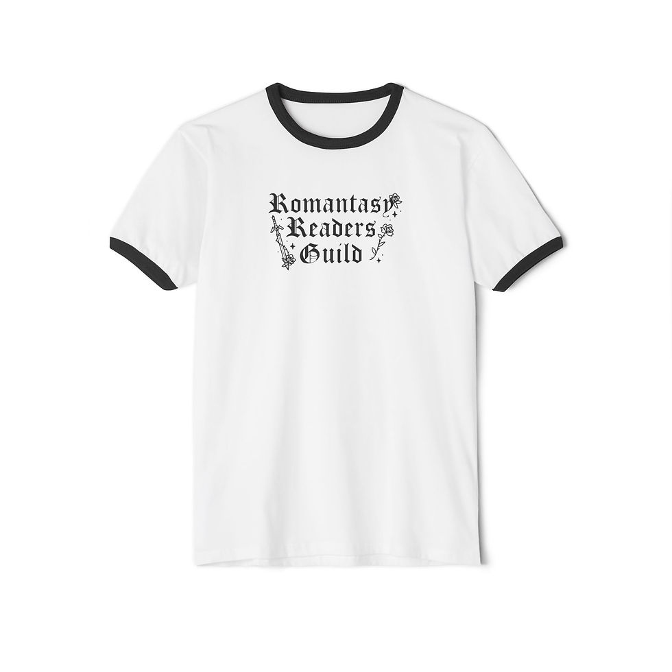 Thumbnail: Romantasy Reader's Guild Unisex Cotton Ringer T-Shirt