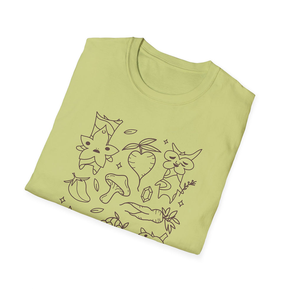 Thumbnail: Forest Friend Collage-Unisex Softstyle T-Shirt