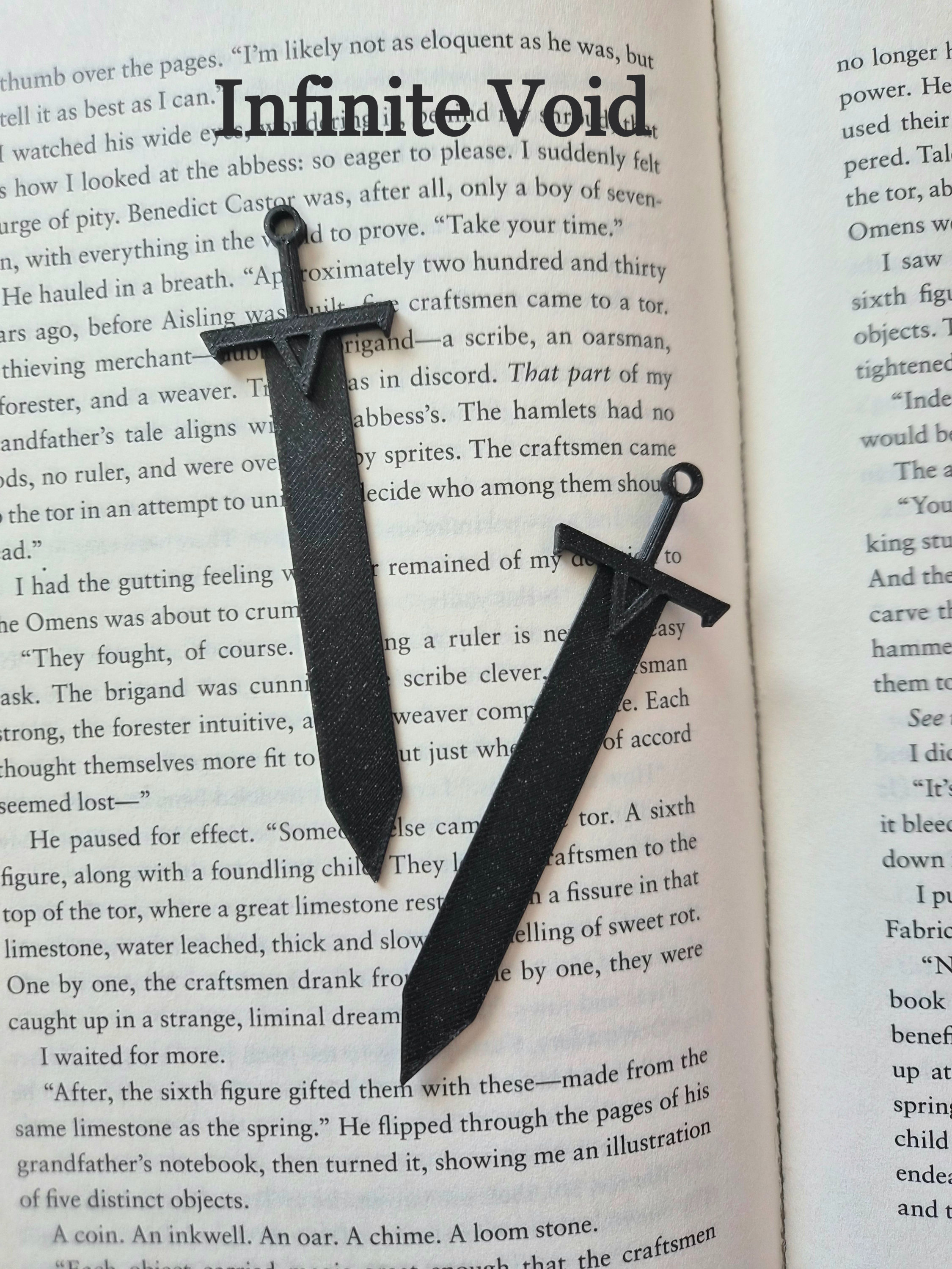 3D Printed Sword Bookmark