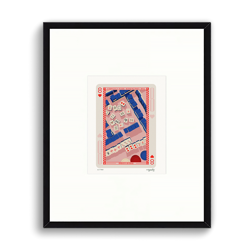 eight of hearts - framed - HOX exhibition