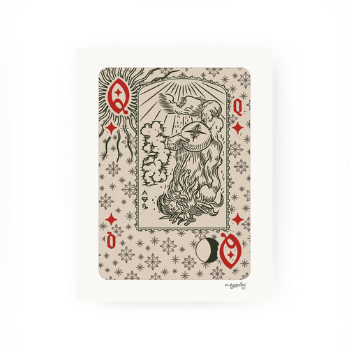 Queen of Diamonds “Capricorn” Art Print - Caelestes | Arynlei