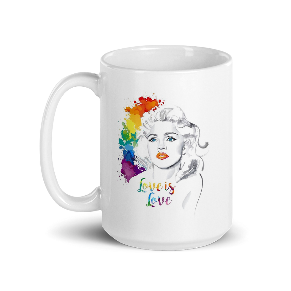 Miniaturbild: Love is Love White Glossy Mug 11oz | 15oz