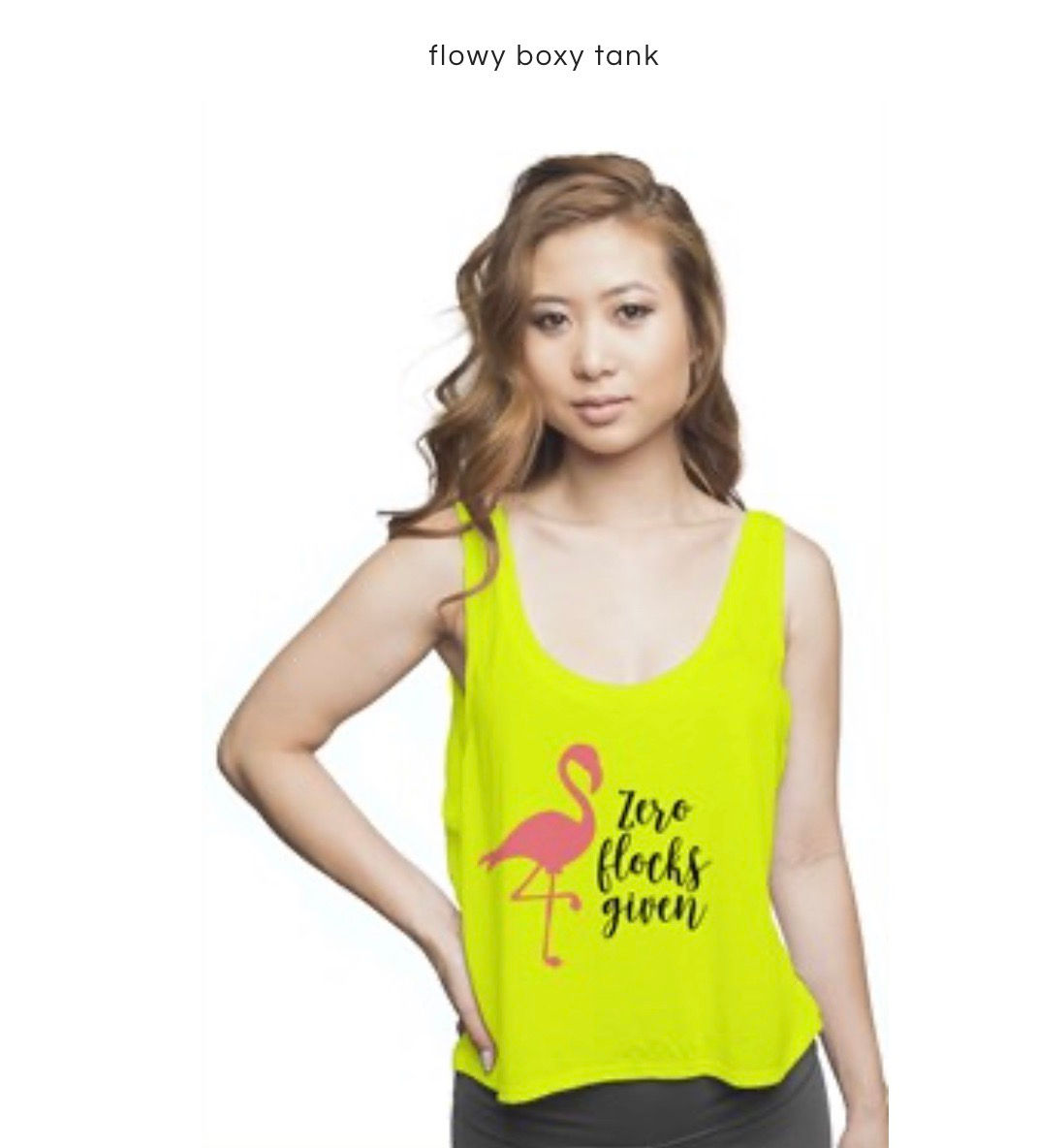 Zero Flocks Given - Flowy boxy tank