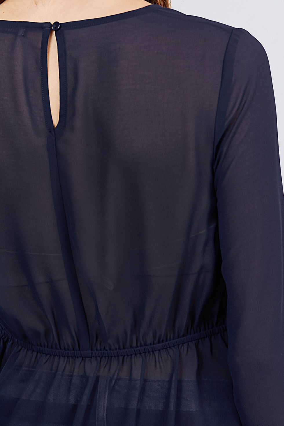 Thumbnail: Sheer  Tie Front Top
