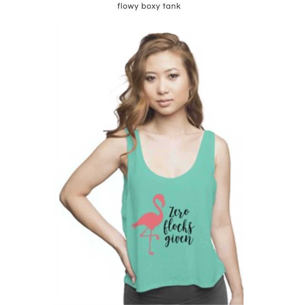 Miniaturbild: Zero Flocks Given - Flowy boxy tank