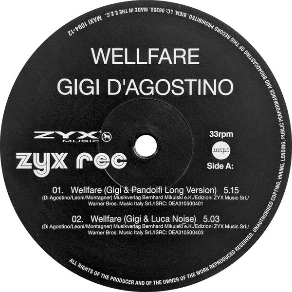 Miniatura: Gigi D'Agostino – Wellfare