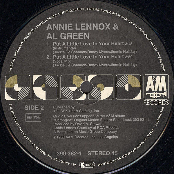 Miniatura: Annie Lennox & Al Green – Put A Little Love In Your Heart – 12" Vinyl Single
