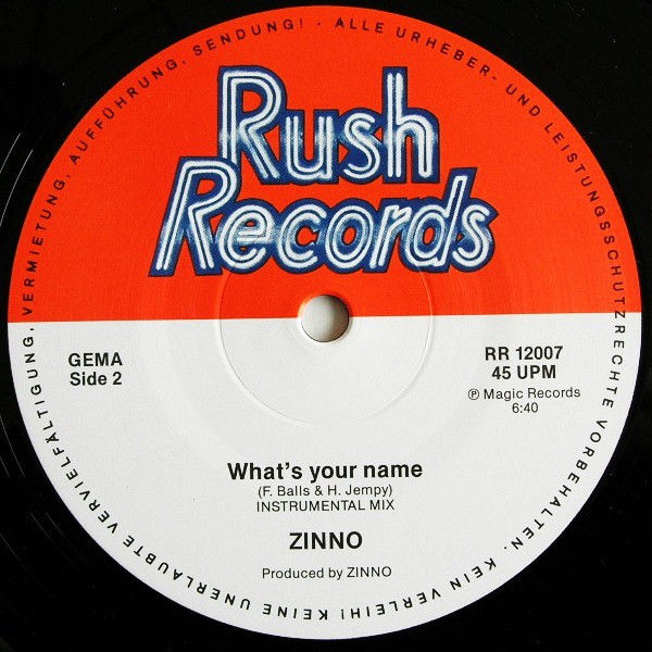 Miniatura: Zinnon – What’s Your Name | 12” Synth Euro | Anos 80