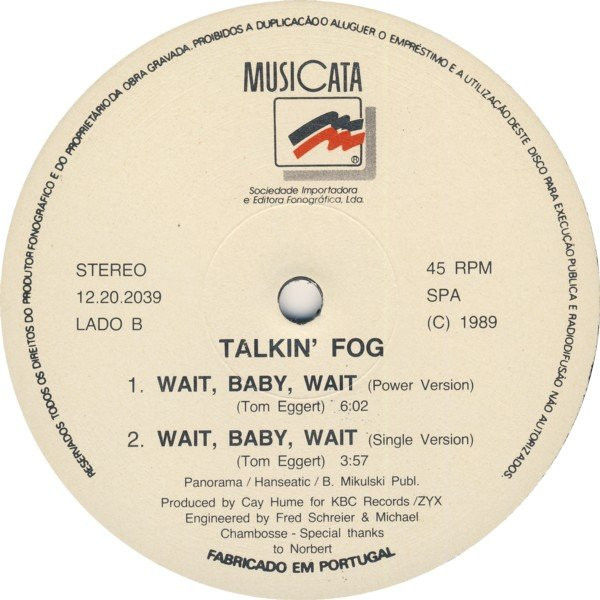 Miniatura: Talkin' Fog – Wait Baby Wait