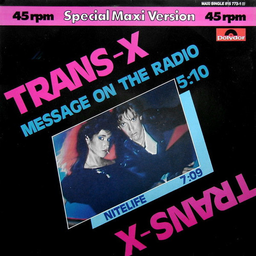 TransX Message On The Radio (Special Maxi Version) Vinil4Ever Discos