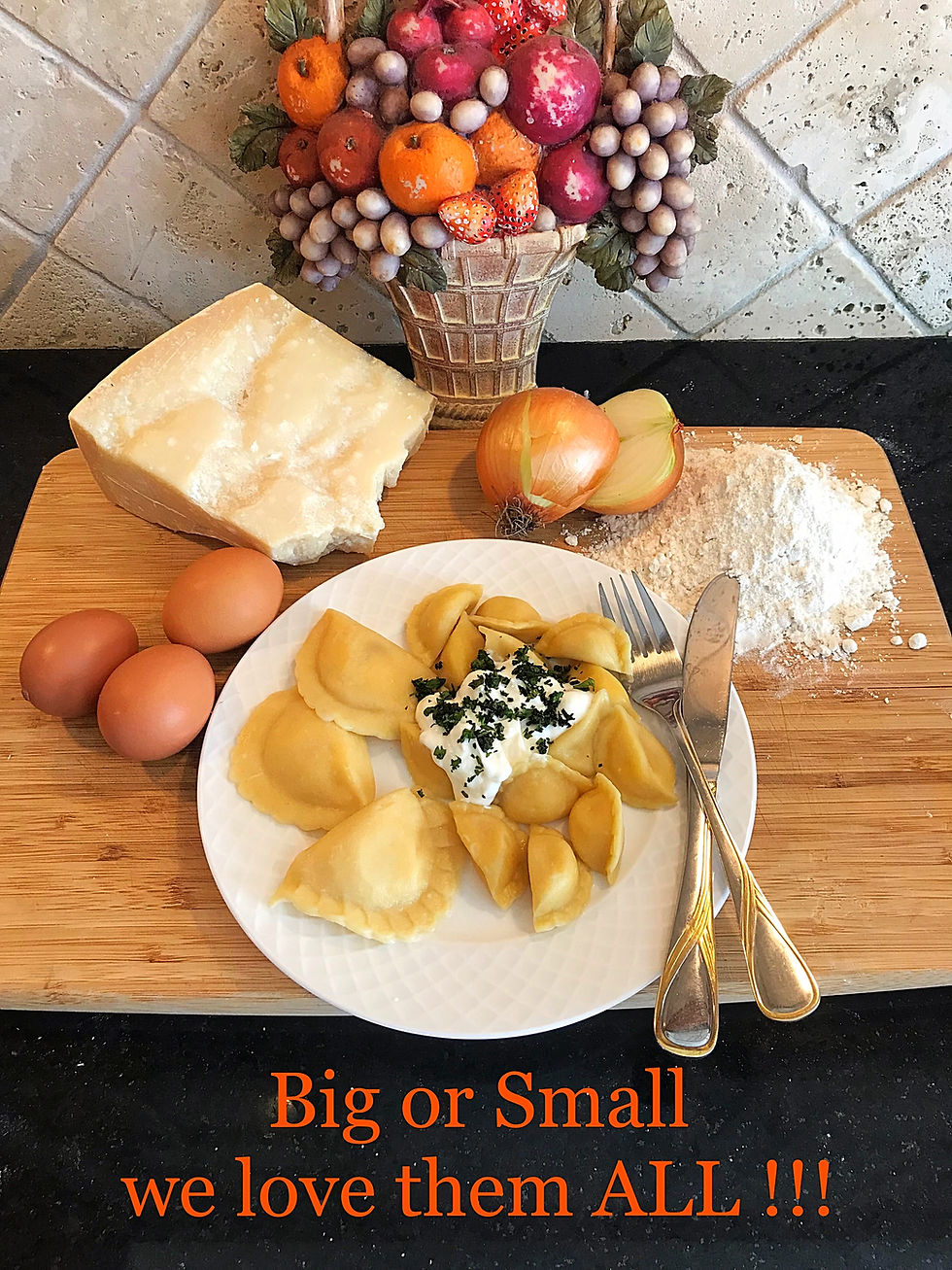 Big and Small Pierogies